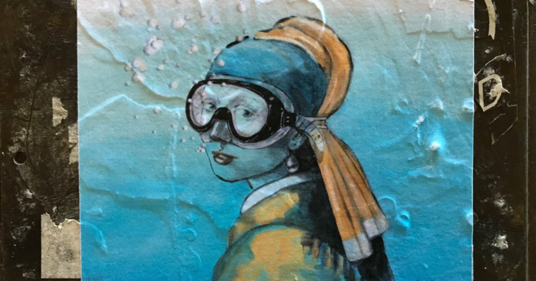 L’arte con la maschera da sub al MANN