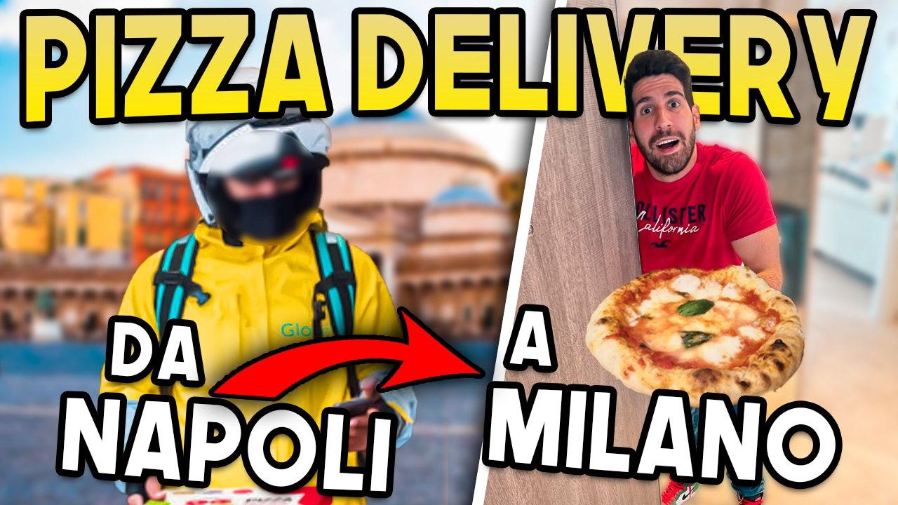 Da Napoli a Milano per consegnare due pizze: il video è virale