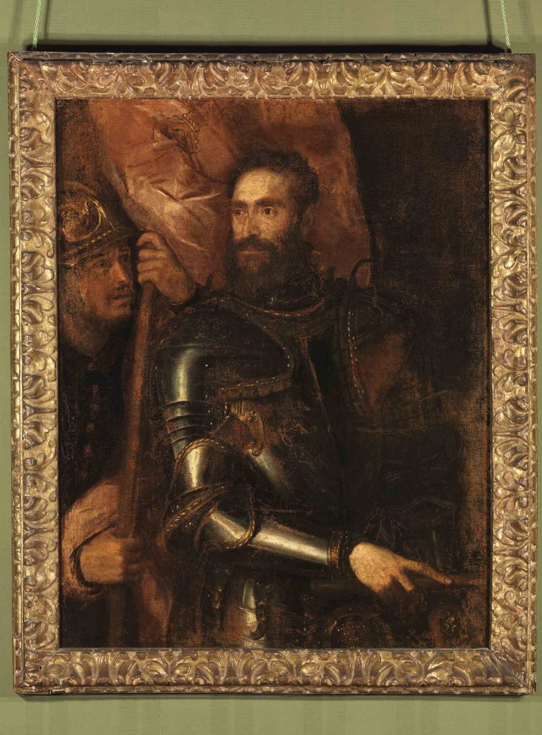 Tiziano Vecellio_Ritratto di Pier Luigi Farnese in armatura_Napo