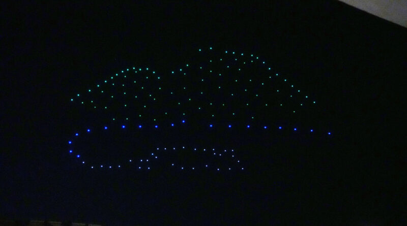 150 droni in volo illuminano Napoli e realizzano coreografie innovative grazie all’IA