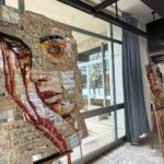 allestimento collaterale mostra Caravaggio
